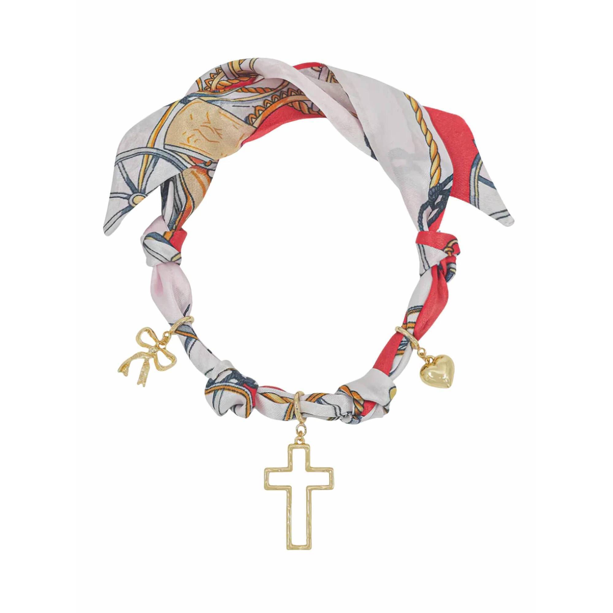 New What's Hot Women's Knotted Scarf Necklace In Multicolor